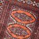 Vintage carpet Uzbek Bukhara handmade 75cm x 132cm 1960s, 1C807