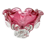 1960's Art Glass Bowl by Josef Hospodka for Chribska Glassworks, Czechoslovakia