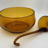 Vintage sangria, glass punch cut Biot, 1970s