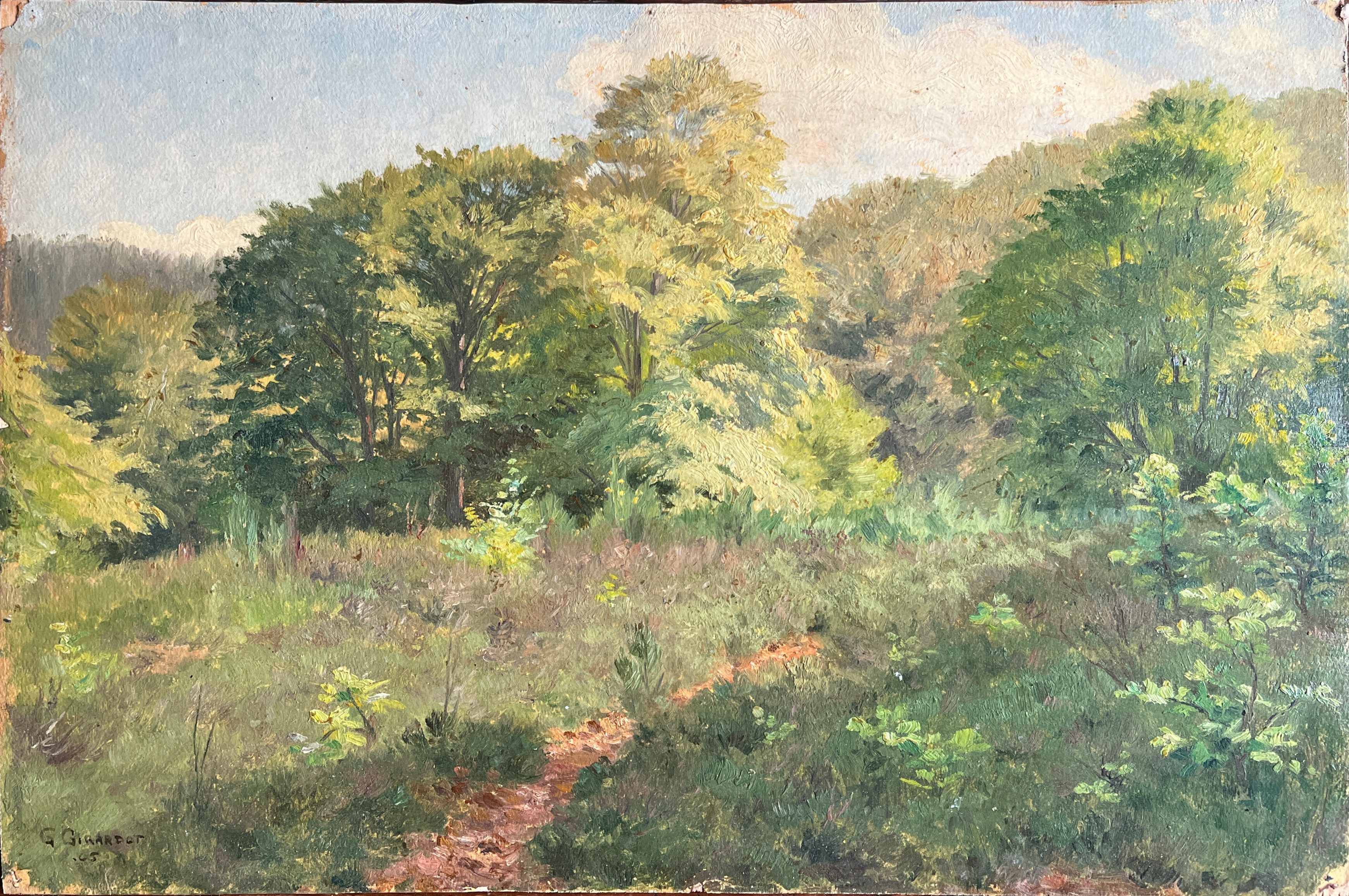 Table HSP G. GIRARDOT (1856-1914) "Prairie" 1905