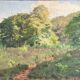 Table HSP G. GIRARDOT (1856-1914) "Prairie" 1905