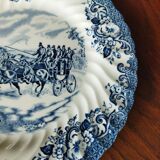 8 Johnson Bros "Coaching Scenes" English dessert plates