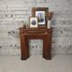 Wooden fireplace mantel