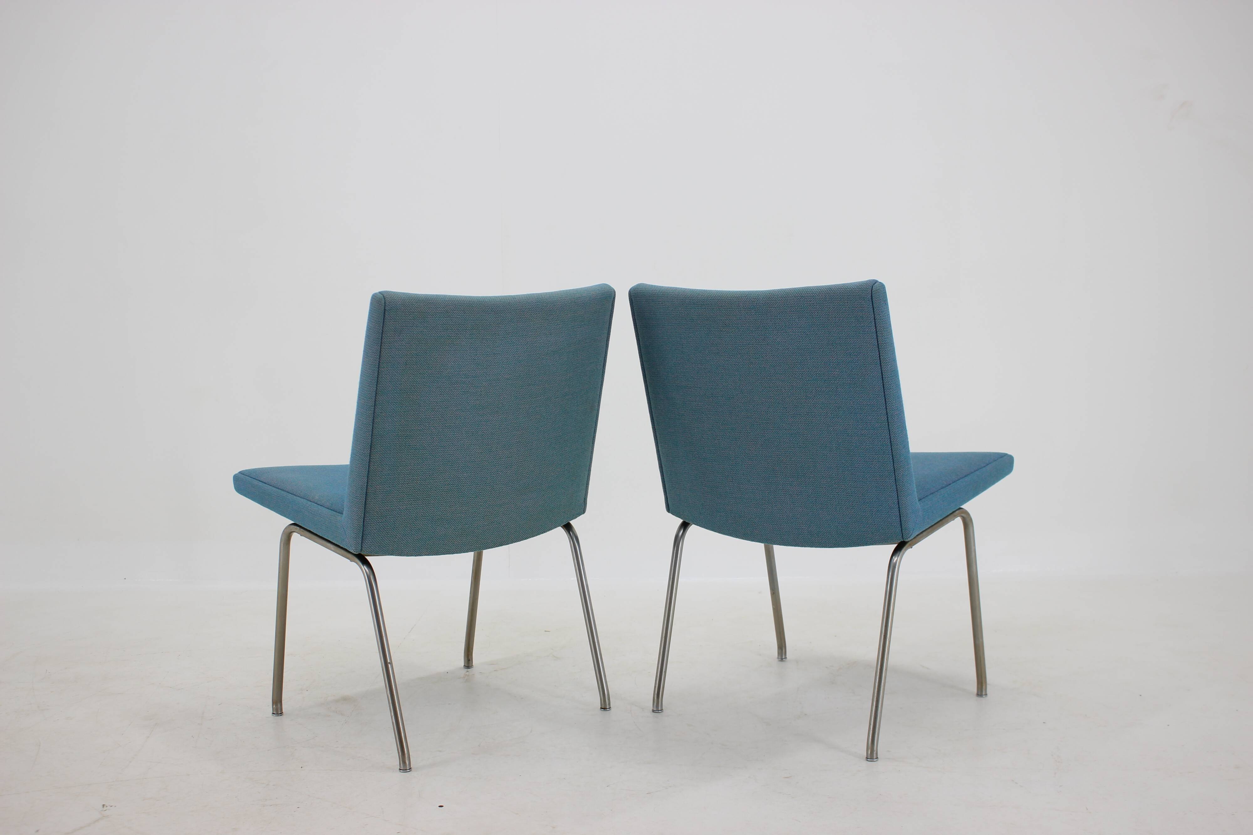 1960s Hans J. Wegner Airport Lounge Chairs for A.P. Stolen, Set of 4