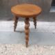 Tabouret tripode bois tourné