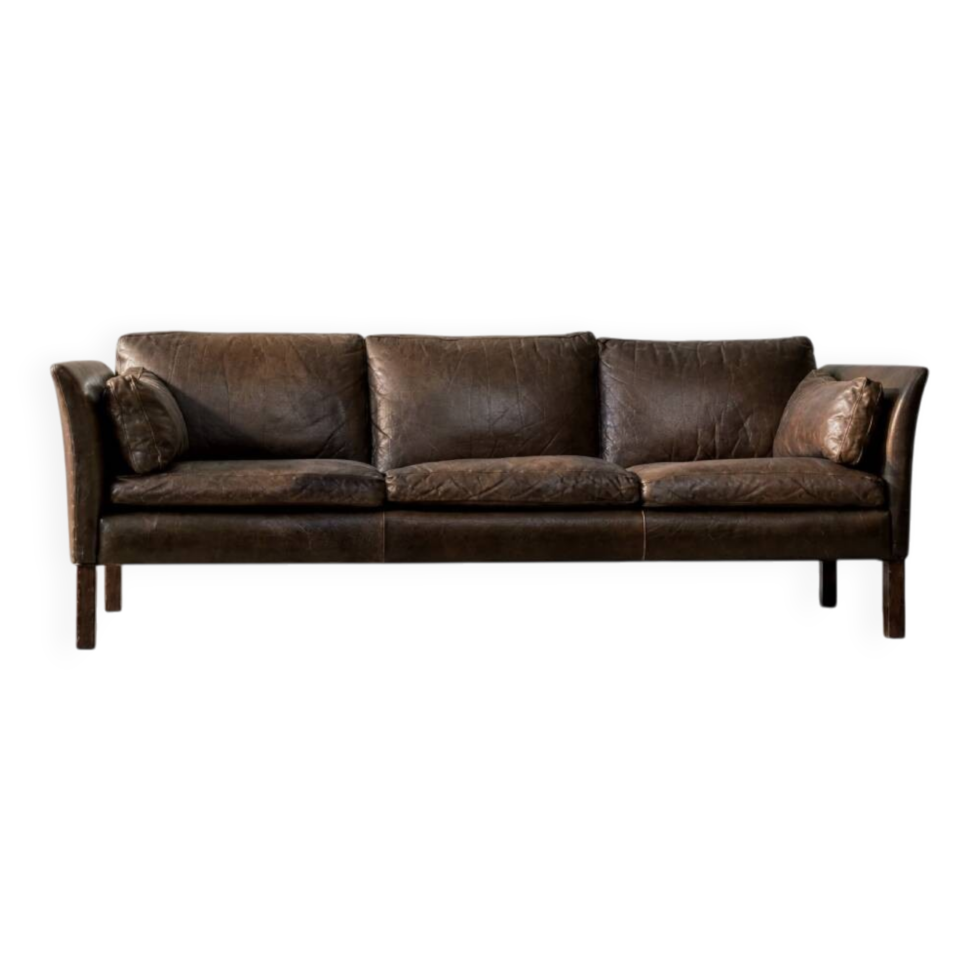 Mid-Century Modern Vintage Leather Cromwell Sofa by Arne Norell, 1960s