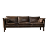 Canapé en cuir vintage Cromwell de style mid-century moderne par Arne Norell, années 1960.
