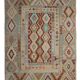 Handmade Kilim Rug, Wool Geometric Flatweave Carpet 297x193cm