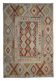 Handmade Kilim Rug, Wool Geometric Flatweave Carpet 297x193cm