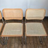 4 chairs cesca b32 by Marcel Breuer