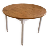 Rustic wooden table with extension