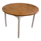 Rustic wooden table with extension