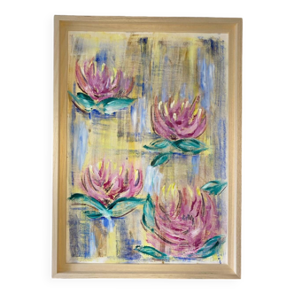 Water Lily, impressionist painting, 2024