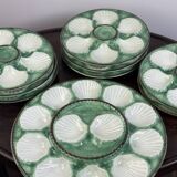 Vintage 1970s barbotine shellfish service
