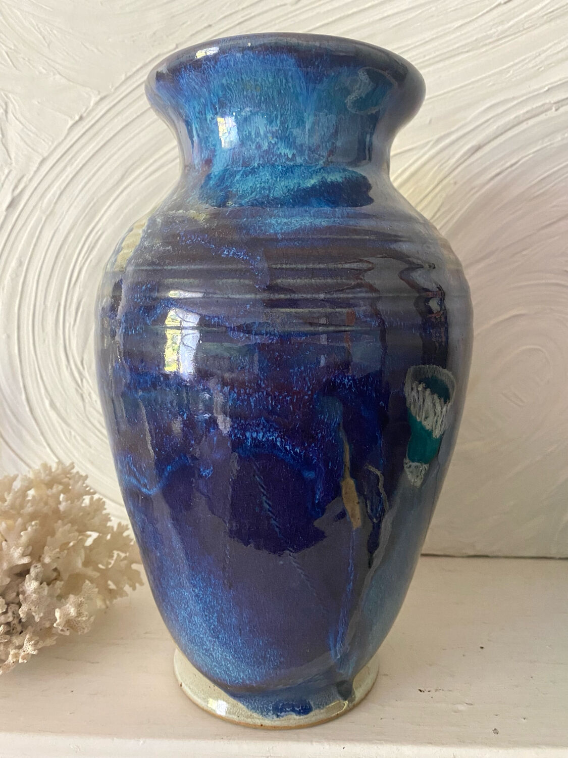 Signed ceramic vase