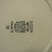 Dishwashing service Digoin Sarreguemines 6 plates flat & hollow 5 for dessert