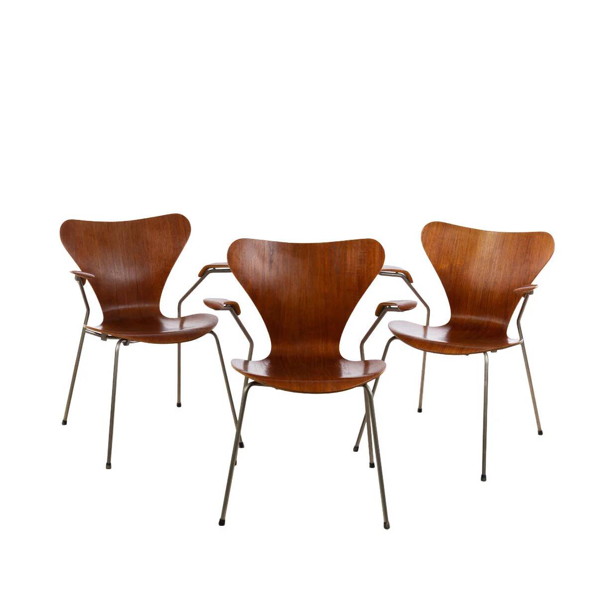 1950s Arne Jacobsen Armchair Teak, by Fritz Hansen
