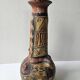 Kabyle Algerian pottery jar vase with polychrome geometric decorations