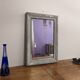 Mirror XIXth gray shabby 77 x 53 cm