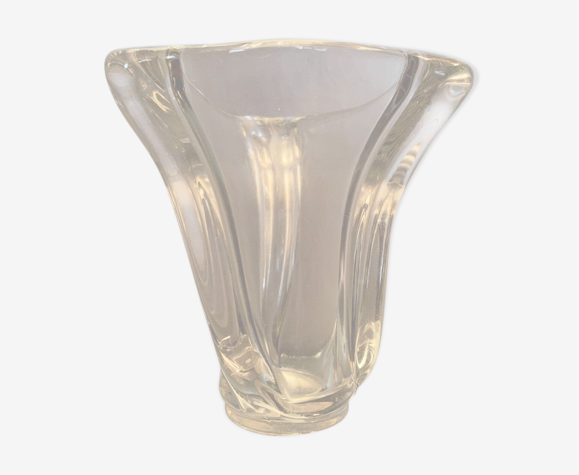 Vase design en cristal de type Daum
