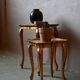 Nested tables in Florentine baroque style, gilded with gold leaf, Florence 1950s-60s.