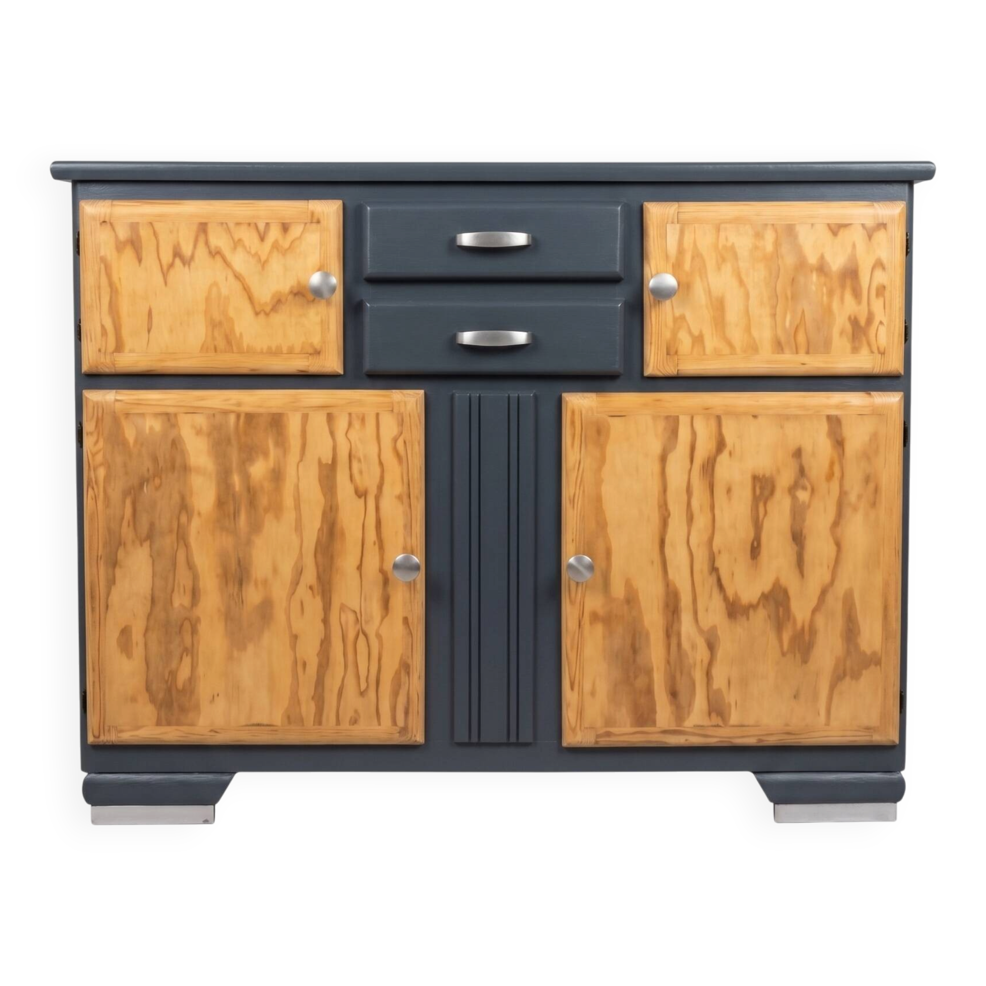 Buffet Mado Gris bleuté années 50 complètement restauré