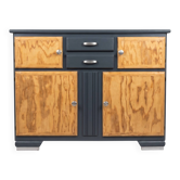 Mado buffet in bluish grey from the 1950s, completely restored.