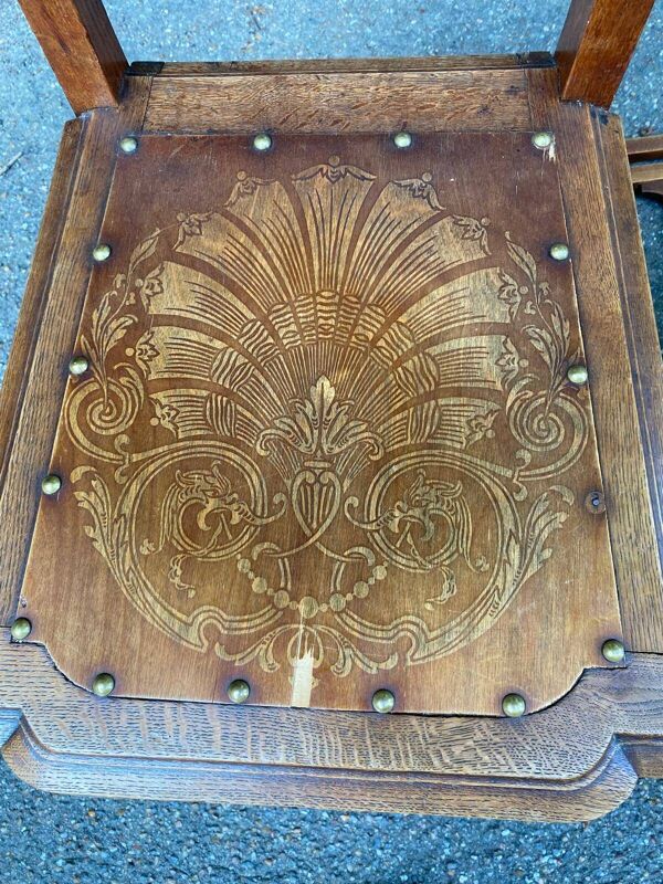 3 chaises art déco Luterma Estonie 1950