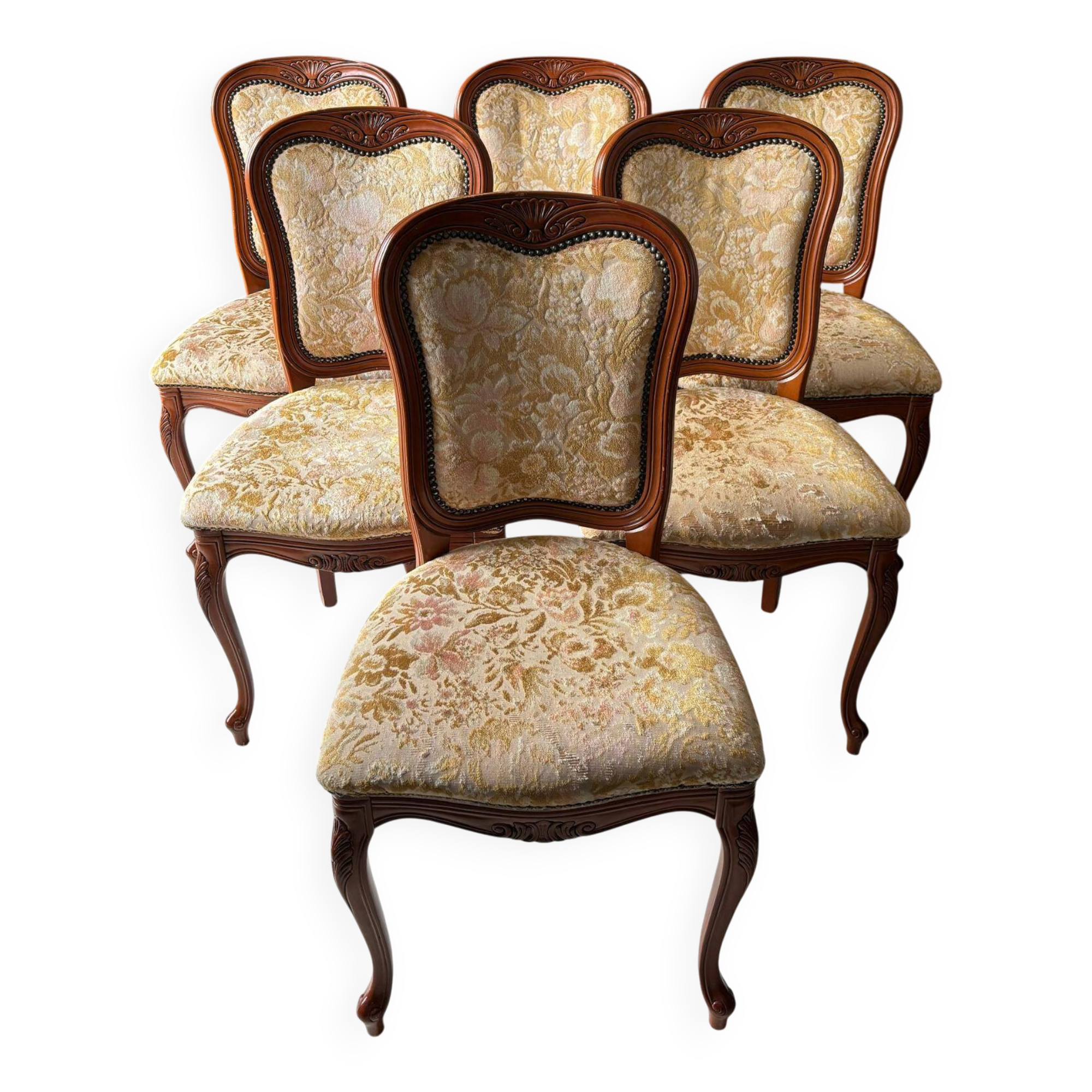 6 Louis XV style chairs