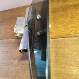 Vintage wall light in bluish glass