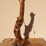 Vintage olive wood lamppost
