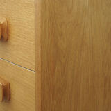 Commode en frêne, design danois, années 70, fabriqué au Danemark