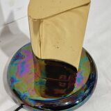 Aplique de pared iridiscente. España, 1980s.