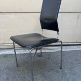 Set of 6 Matteo Grassi leather chairs