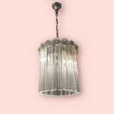 Italian Murano glass trilobi light pendant, 1960s