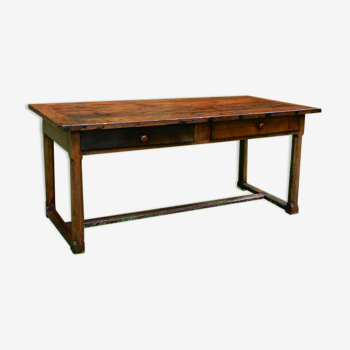 Old farmhouse table late 19th solid oak