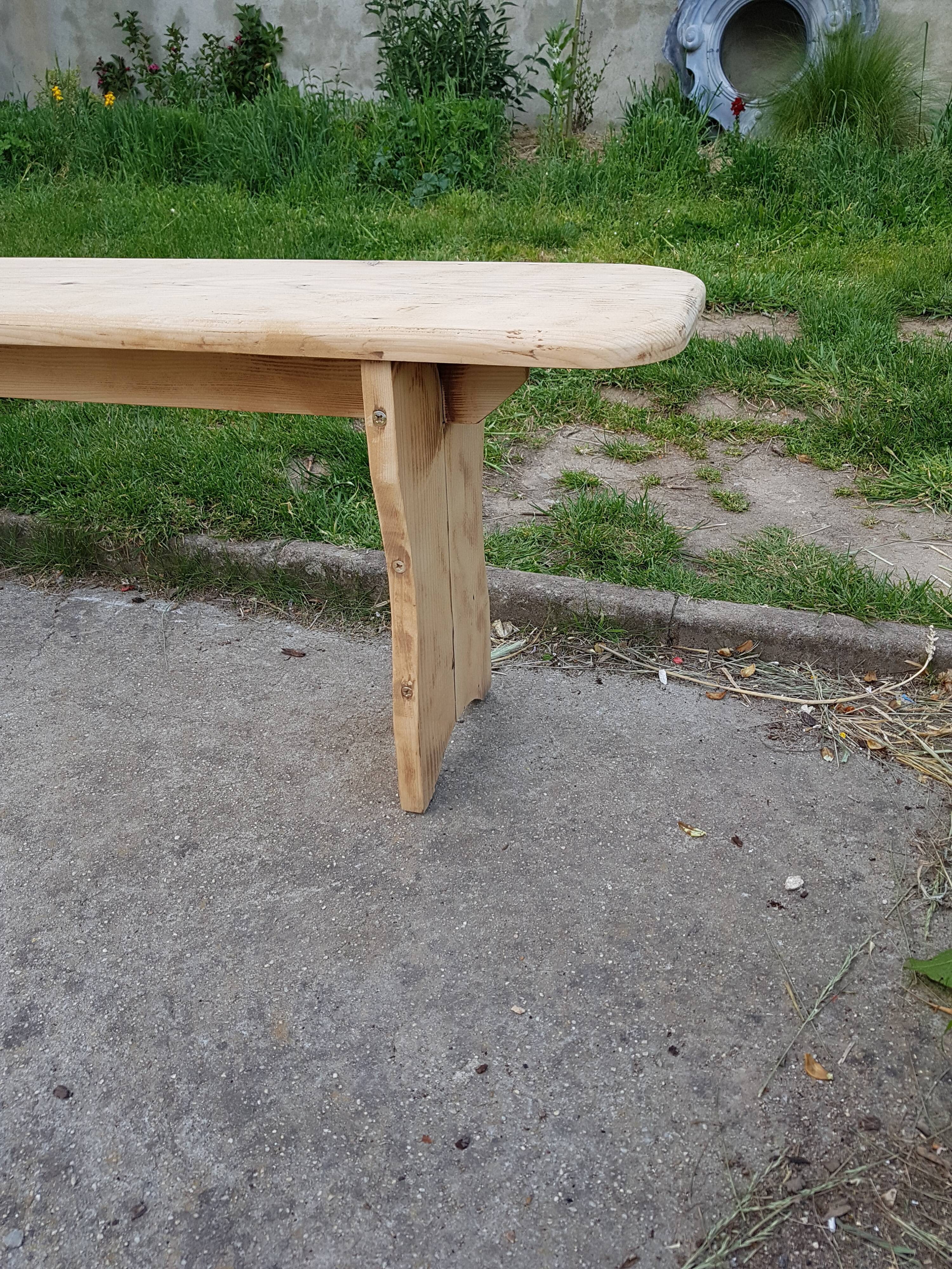 Old farm bench large model