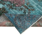 Handmade antique turkish 1970s 170 cm x 272 cm blue rug