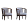 Pair of Danish armchairs in beech, reupholstered in lambswool, Art Nouveau, 1900s.