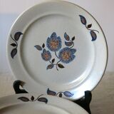 6 dessert plates from St Amand, "Sologne" model, in very good condition