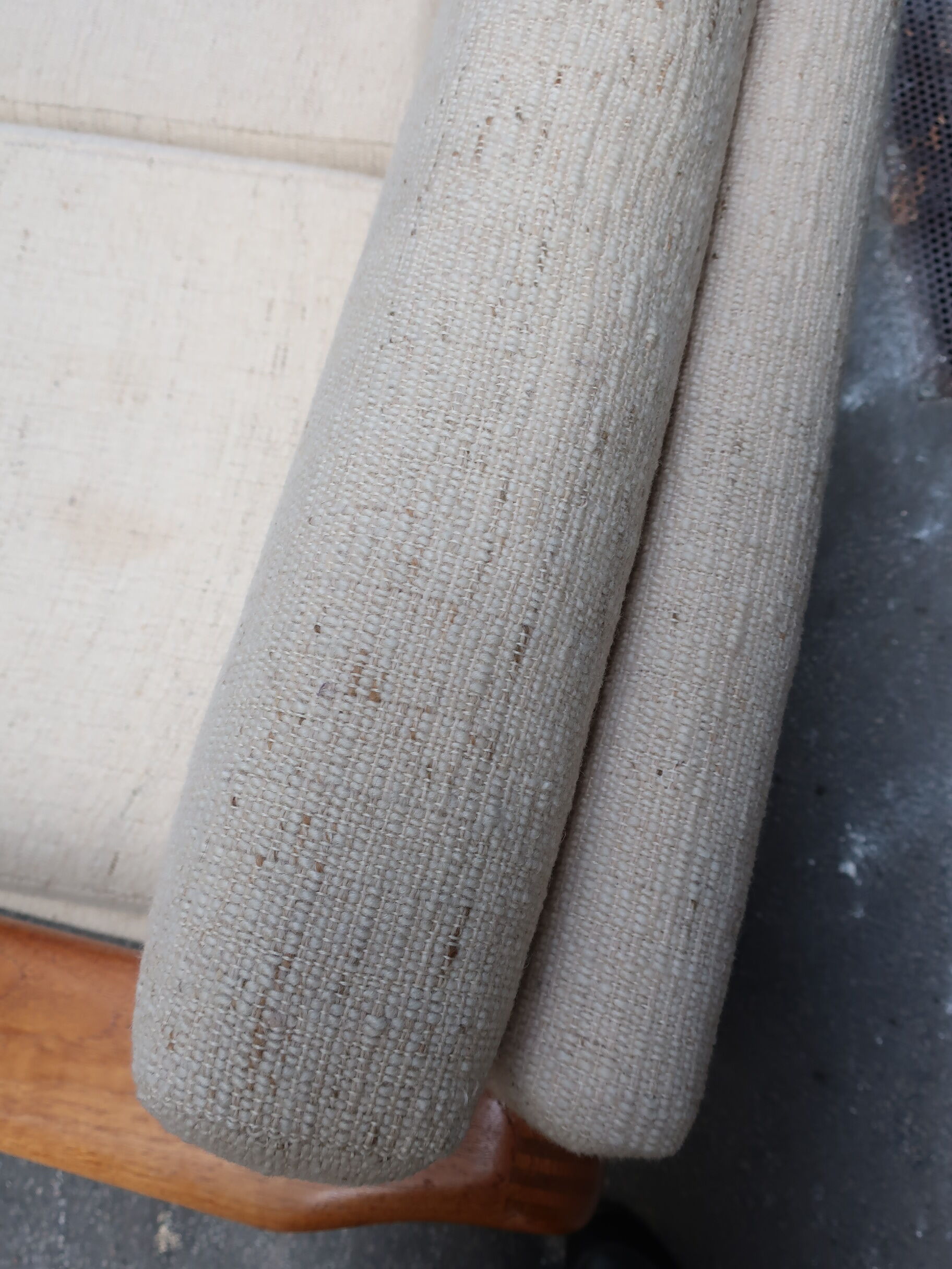 Scandinavian sofa in teak two-seater 60s