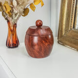 Vintage exotic wooden tobacco box