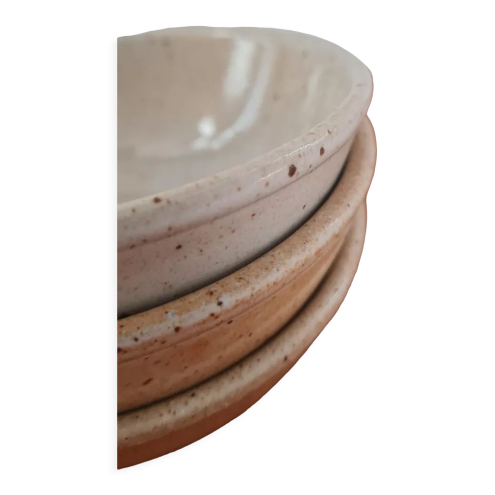 Set of 3 bowls in marsh sandstone