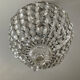 Antique crystal basket chandelier with pendants