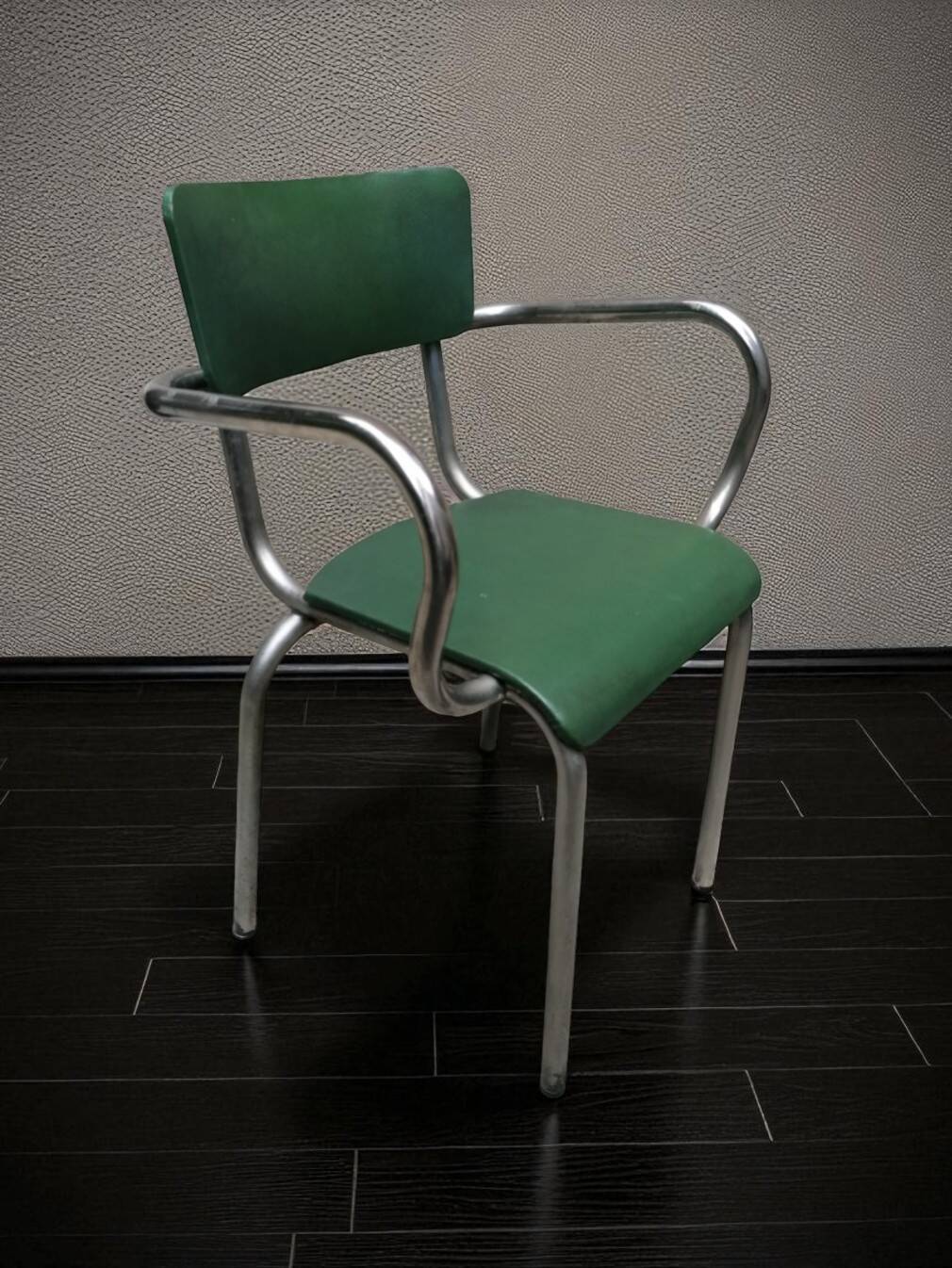 Vintage metal armchair.