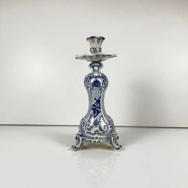 Bougeoir Delft par Royal Bonn, fin XIXe - début XXe