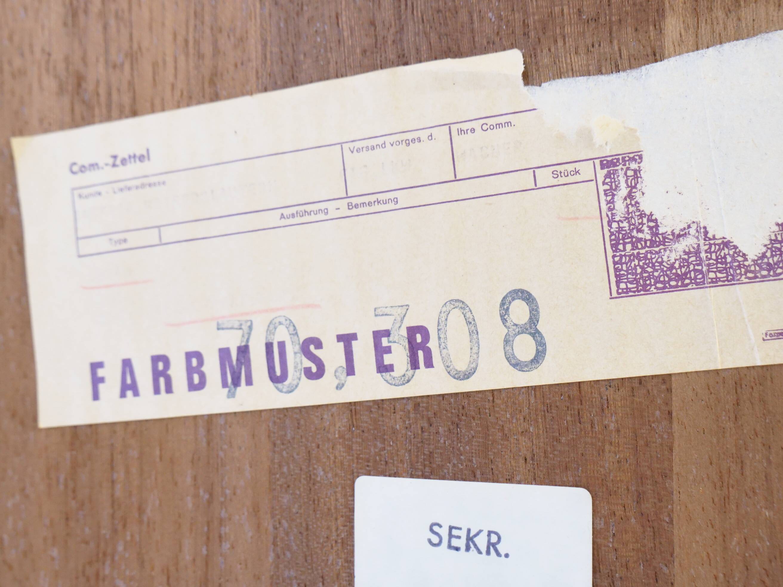 Teak secretary highboard from WK Möbel, 1960s