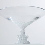 Large Lalique Plumeria crystal bowl circa 1980