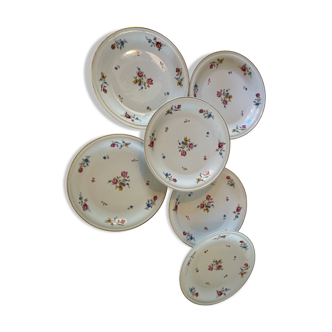 Flat porcelain plates France