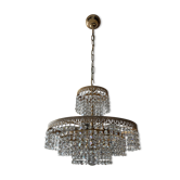 Crystal grapevine waterfall chandelier